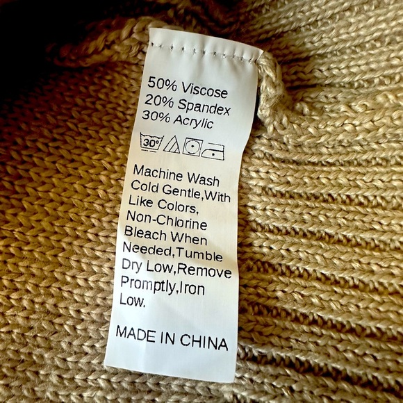 Brand: Zaful, size S, sweater dress, beige, with pockets - Picture 8 of 13